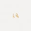 The Aster - Crystal Teardrop Hoops in Gold