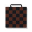 The Daily Chopping Board in Espresso Check - Petite